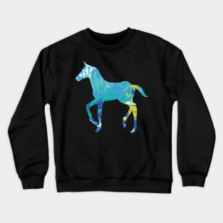 Cool horse horses colorful animal TShirt Crewneck Sweatshirt